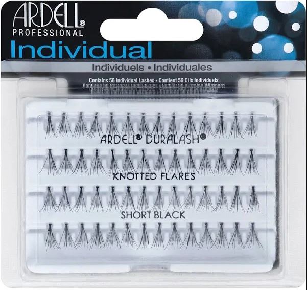 65095 Ardell Duralash Knotted Flare Individual Lashes Short Black