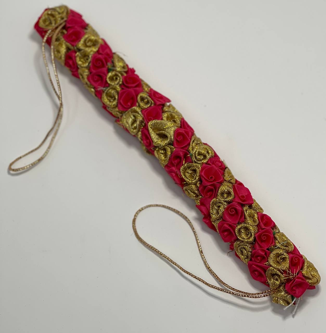 Colorful red gold Artificial Gajra Flower Jewelry Hair accessories