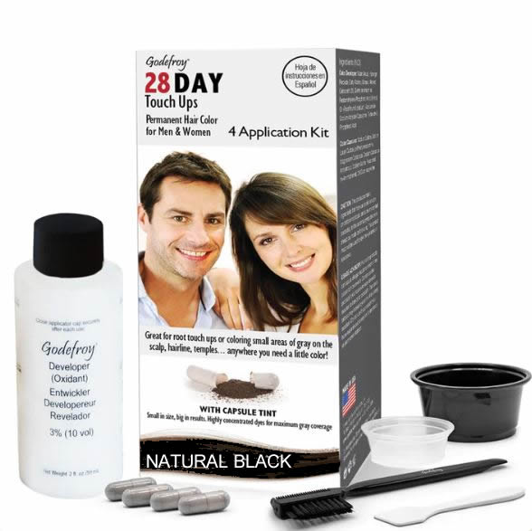 Natural Black 28 DAY Hair Color Touch Up For Men & Women