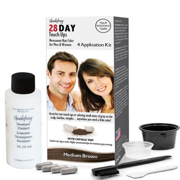 Medium Brown 28 DAY Hair Color Touch Up For Men & Women