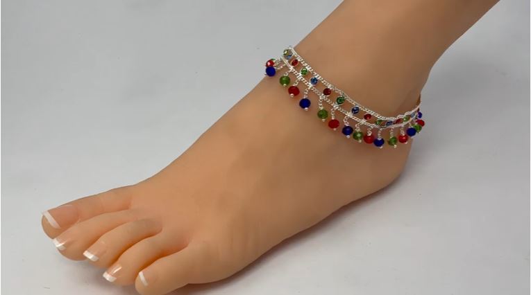 A4 Anklets Payal Pair for Legs Indian Jewelry