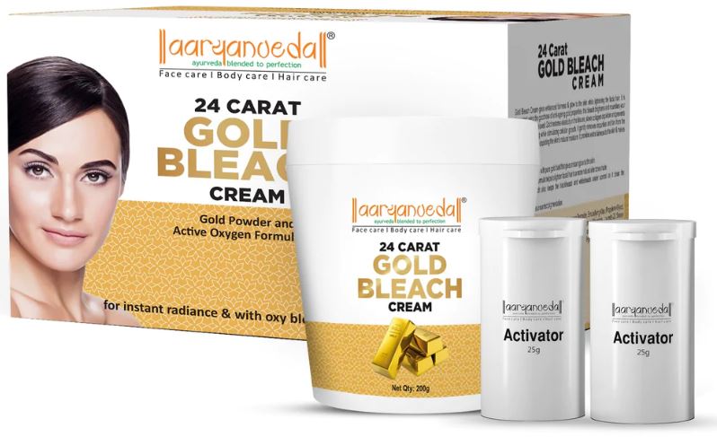 Aryanveda Gold Facial Skin Bleach Cream 450g