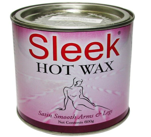 600g Sleek Hot Sugar Wax Satin Smooth For Arms and Legs