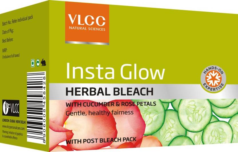 VLCC Insta Glow Herbal Facial Bleach Salon Size 342g